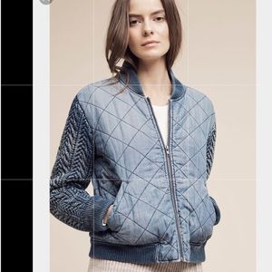 Cloth & Stone
Women's Quilted Chambray Bomber